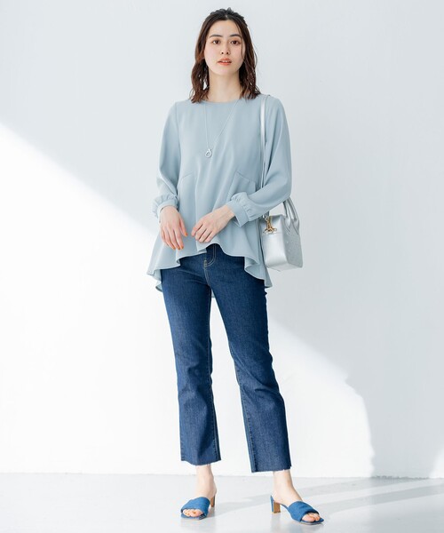 組曲（クミキョク）の「ツイスト ミュール（サンダル・レディース・ネイビー系/ベージュ系・MEDIUM/LARGE）」の6枚目の写真