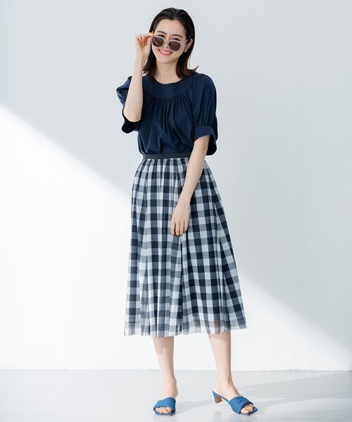 組曲（クミキョク）の「ツイスト ミュール（サンダル・レディース・ネイビー系/ベージュ系・MEDIUM/LARGE）」の18枚目の写真