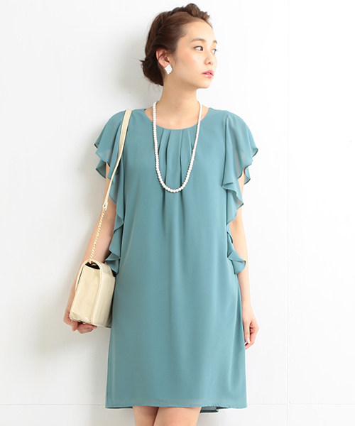 Beams Lights Women S ビームスライツ ウィメンズ の Story 7月号 掲載 Beams Lights ラッフルスリーブ ワンピース ドレス Wear