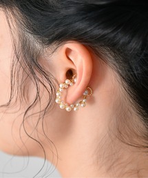 Kana | パール アーチ ゴールド シルバー 結婚式 お呼ばれ イヤーカフ(イヤーカフ)