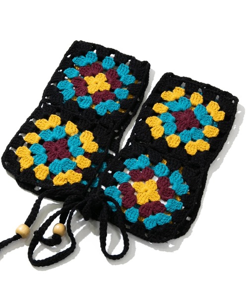 CUBE SUGAR（キューブシュガー）の「CUBE SUGAR/キューブシュガー　かぎ針綿ニット付け襟（付け襟・レディース・ブラック/ホワイト・FREE）」の6枚目の写真