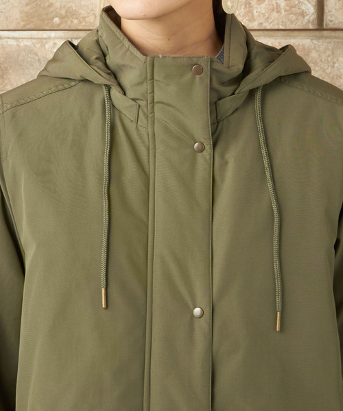 Petit Honfleur（プチオンフルール）の「中綿フィールドコート（モッズコート・レディース・ネイビー/カーキ・9号/11号/13号）」の7枚目の写真
