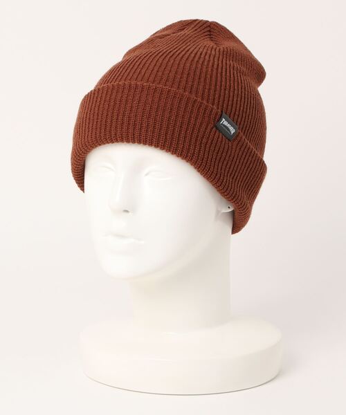 THRASHER（スラッシャー）の「3WAY ACRYLIC BEANIE/スラッシャーニットキャップ・ビーニー（ニットキャップ/ビーニー・メンズ・ブラウン/ブラック/アイボリー/ダークグリーン・FREE）」の2枚目の写真