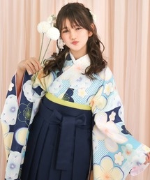 小紋　藍染　菊花　ネイビー　ドット　着物　084w d pz1644-01_1.jpg?_ex=400x537&s=