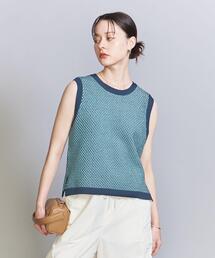 BEAUTY&YOUTH UNITED ARROWS | ジャカードノースリーブニット -ウォッシャブル-(ニット/セーター)