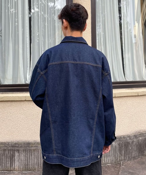 SAPEUR ダークブルー デニムジャケット　スウェット Couleur Meler（クルールメリー）の「Couleur Meler sakasa