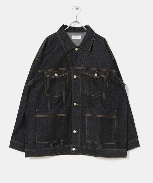 Couleur Meler(クルールメリー)の「Couleur Meler sakasa trucker denim jacket(デニムジャケット・メンズ・ブラック/ブルー/ネイビー・MEDIUM/LARGE)」の17枚目の写真