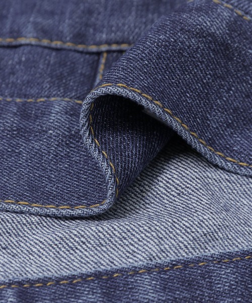 Couleur Meler(クルールメリー)の「Couleur Meler sakasa trucker denim jacket(デニムジャケット・メンズ・ブラック/ブルー/ネイビー・MEDIUM/LARGE)」の20枚目の写真