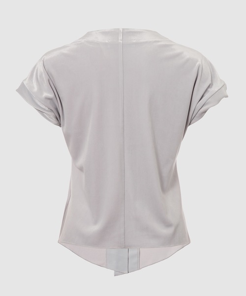 【完売品】LOW CLASSIC VELVET SHORT SLEEVE TOP LOW CLASSIC（ロウ クラシック）の「VELVET SHORT SLEEVE TOP（シャツ