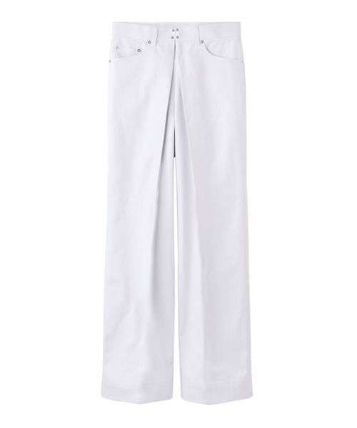 JOHN LAWRENCE SULLIVAN（ジョンローレンスサリバン）の「RIGID DENIM WIDE PANTS（デニムパンツ・メンズ・ブラック×ホワイト/ブラック×ブラック/インディゴブルー/ホワイト・44/46/48）」の2枚目の写真