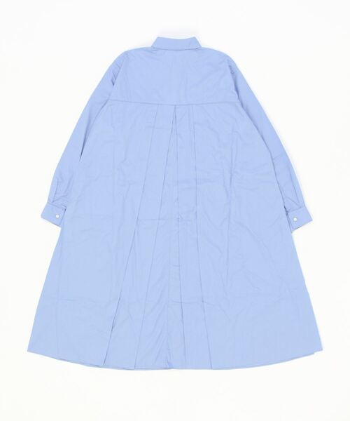 HARVESTY(ハーベスティ)の「HARVESTY / ハーベスティ SHIRTS ROBE BROAD CLOTH コーマブロードシャツローブ(シャツワンピース・レディース・オフホワイト/ブルー・1/2)」の3枚目の写真