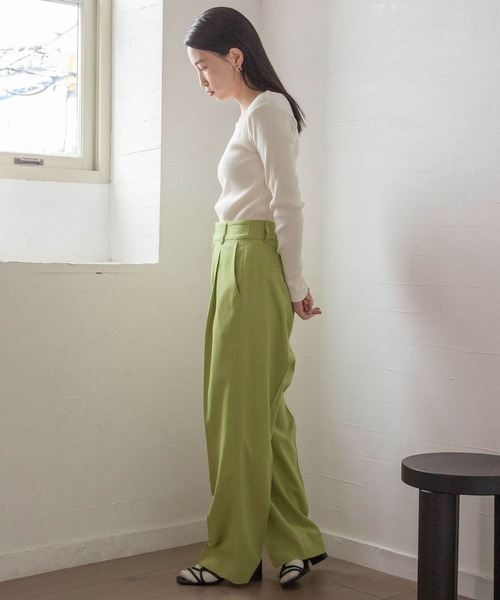 LOWRYS FARM（ローリーズファーム）の「２ＷＡＹリブタイトロングスリーブ　188178（Tシャツ/カットソー・レディース・ホワイト/ブラック/ブルー/アイボリー・FREE）」の17枚目の写真