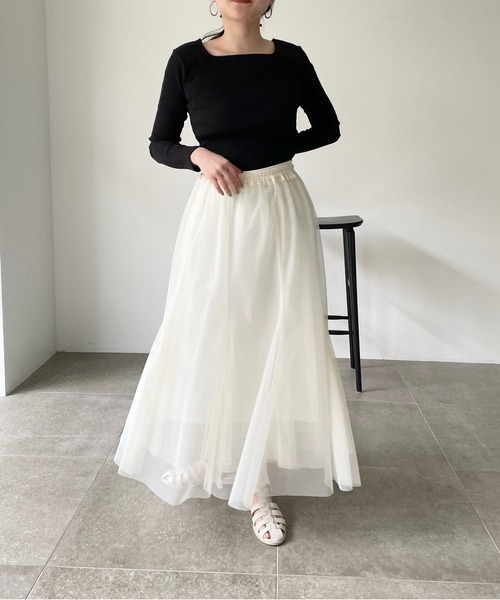 LOWRYS FARM（ローリーズファーム）の「２ＷＡＹリブタイトロングスリーブ　188178（Tシャツ/カットソー・レディース・ホワイト/ブラック/ブルー/アイボリー・FREE）」の11枚目の写真