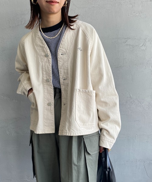DANTON（ダントン）の「[DANTON/ダントン] コットンツイルノーカラー 