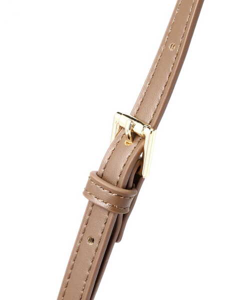 NATURAL BEAUTY BASIC(ナチュラルビューティーベーシック)の「【Oggi掲載】バンブーロールボストン(ショルダーバッグ・レディース・ブラウン/オフホワイト・フリ-)」の10枚目の写真