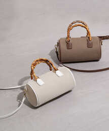 NATURAL BEAUTY BASIC | バンブーロールボストン(ショルダーバッグ)