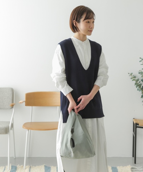 URBAN RESEARCH DOORS（アーバンリサーチドアーズ）の「DOORS LIVING PRODUCTS　コンビニバッグ（エコバッグ/サブバッグ・レディース・ミント/ホワイト系その他・-）」の9枚目の写真