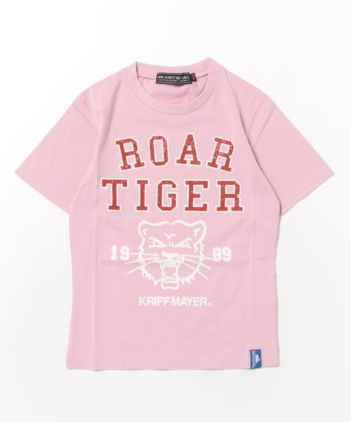 KRIFF MAYER Kid's Collection(クリフメイヤーキッズコレクション)の「楽LUCK-TEE(ガオー)(Tシャツ/カットソー・キッズ・グリーン/ラベンダー/チャコール/ネイビー・150/170/120/140/160/130)」の4枚目の写真