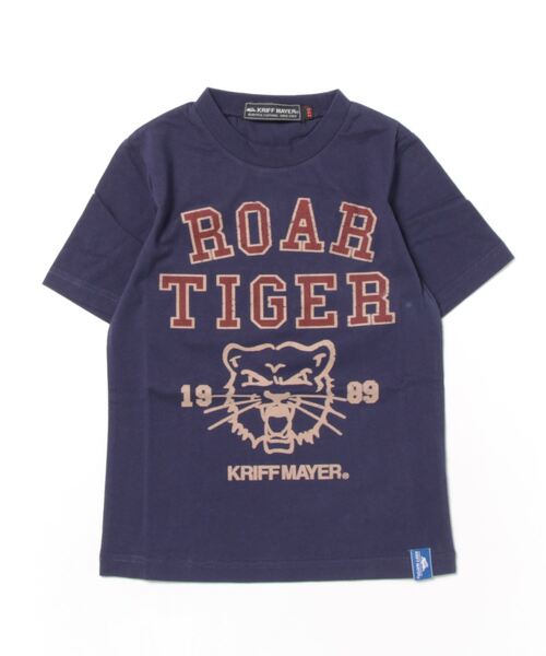 KRIFF MAYER Kid's Collection(クリフメイヤーキッズコレクション)の「楽LUCK-TEE(ガオー)(Tシャツ/カットソー・キッズ・グリーン/ラベンダー/チャコール/ネイビー・150/170/120/140/160/130)」の3枚目の写真