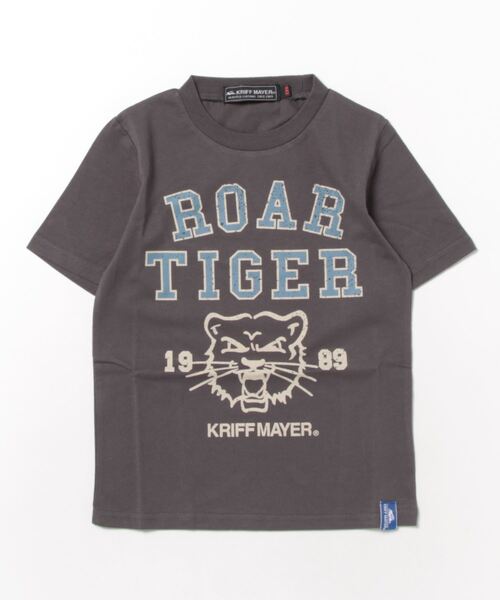KRIFF MAYER Kid's Collection(クリフメイヤーキッズコレクション)の「楽LUCK-TEE(ガオー)(Tシャツ/カットソー・キッズ・グリーン/ラベンダー/チャコール/ネイビー・150/170/120/140/160/130)」の2枚目の写真