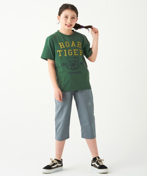 KRIFF MAYER Kid's Collection(クリフメイヤーキッズコレクション)の「楽LUCK-TEE(ガオー)(Tシャツ/カットソー・キッズ・グリーン/ラベンダー/チャコール/ネイビー・150/170/120/140/160/130)」の5枚目の写真