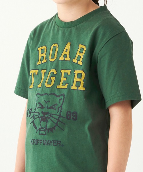 KRIFF MAYER Kid's Collection(クリフメイヤーキッズコレクション)の「楽LUCK-TEE(ガオー)(Tシャツ/カットソー・キッズ・グリーン/ラベンダー/チャコール/ネイビー・150/170/120/140/160/130)」の9枚目の写真