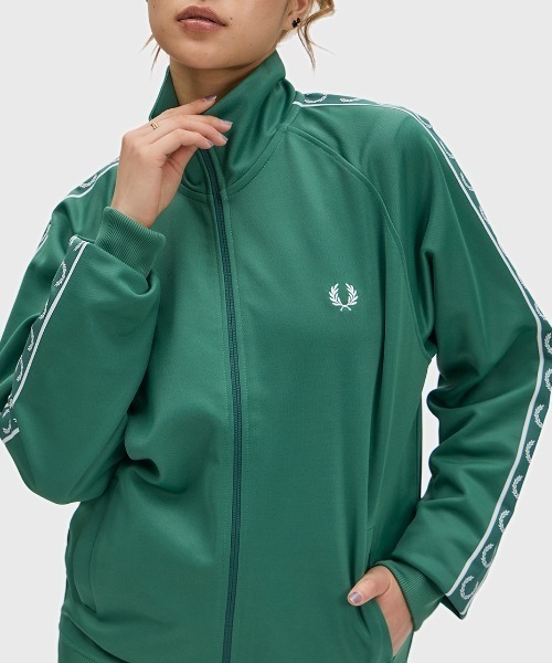 Contrast Tape Track Jacket／フレッドペリートラックジャケット