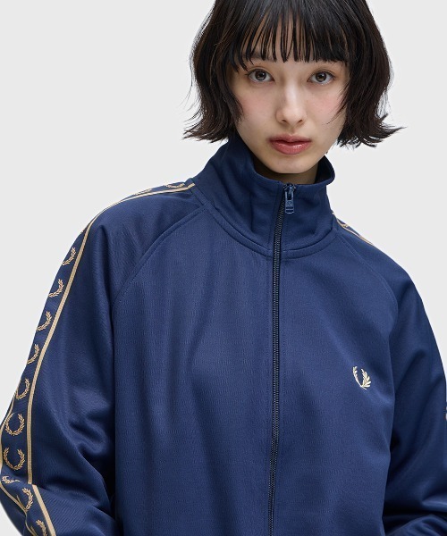 FRED PERRY フレッドペリー　トラックジャケット　Lサイズ　ブルー　青 中古・古着通販】FRED PERRY (フレッドペリー) トラックジャケット