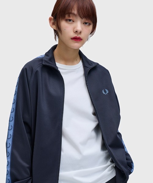 Contrast Tape Track Jacket／フレッドペリートラックジャケット