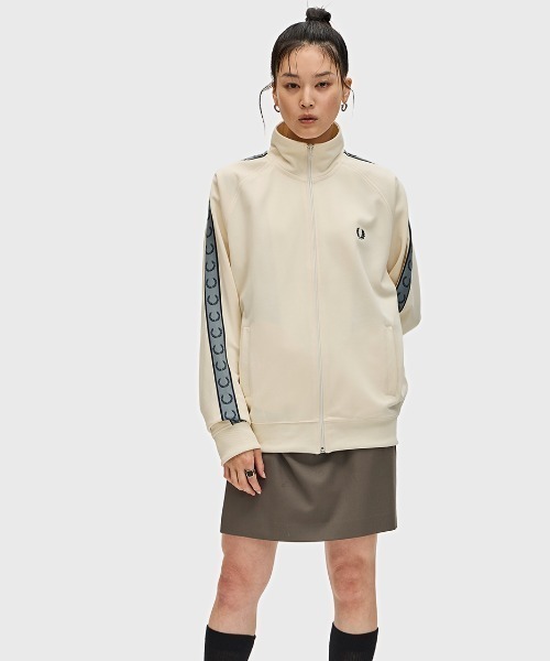 Contrast Tape Track Jacket／フレッドペリートラックジャケット