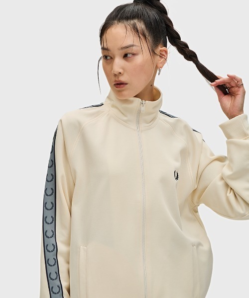 Contrast Tape Track Jacket／フレッドペリートラックジャケット