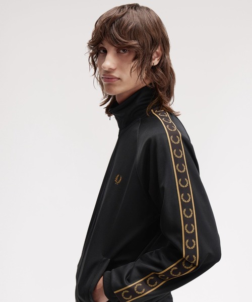 Contrast Tape Track Jacket／フレッドペリートラックジャケット