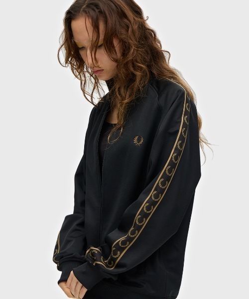 Contrast Tape Track Jacket／フレッドペリートラックジャケット