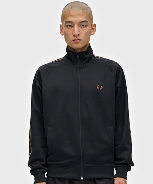 フレッドペリー　Contrast Tape Track Jacket ネイビー FRED PERRY トラックジャケット フレッドペリー CONTRAST TAPE