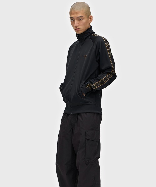 Contrast Tape Track Jacket／フレッドペリートラックジャケット