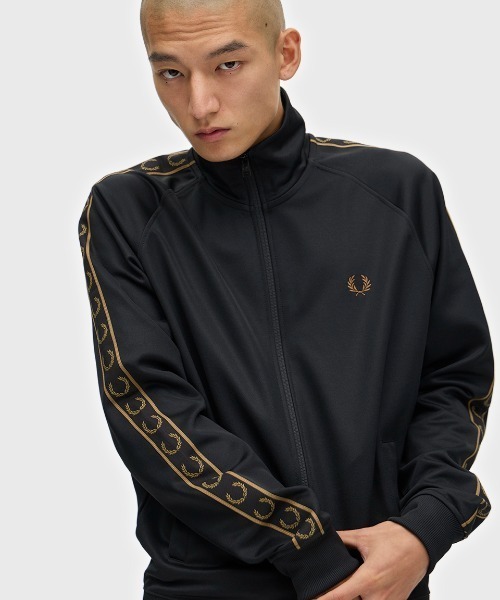 Contrast Tape Track Jacket／フレッドペリートラックジャケット