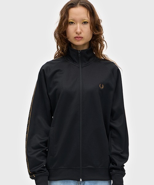 フレッドペリー　Contrast Tape Track Jacket ネイビー フレッドペリー Contrast Tape Track Jacket ネイビー - メルカリ