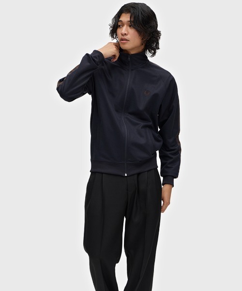 フレッドペリー　Contrast Tape Track Jacket ネイビー Contrast Tape Track Jacket／フレッドペリートラックジャケット