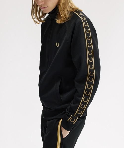 Contrast Tape Track Jacket／フレッドペリートラックジャケット