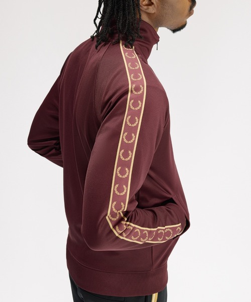 Contrast Tape Track Jacket／フレッドペリートラックジャケット