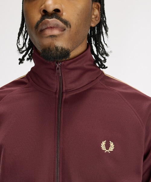 フレッドペリー Contrast Tape Track Jacket ジャケット Contrast Tape Track Jacket - Sport Green | Men's Track Jackets