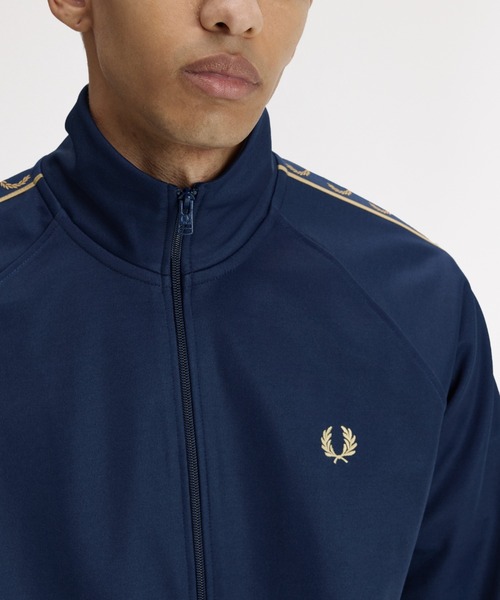Contrast Tape Track Jacket／フレッドペリートラックジャケット