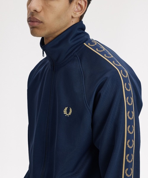Contrast Tape Track Jacket／フレッドペリートラックジャケット