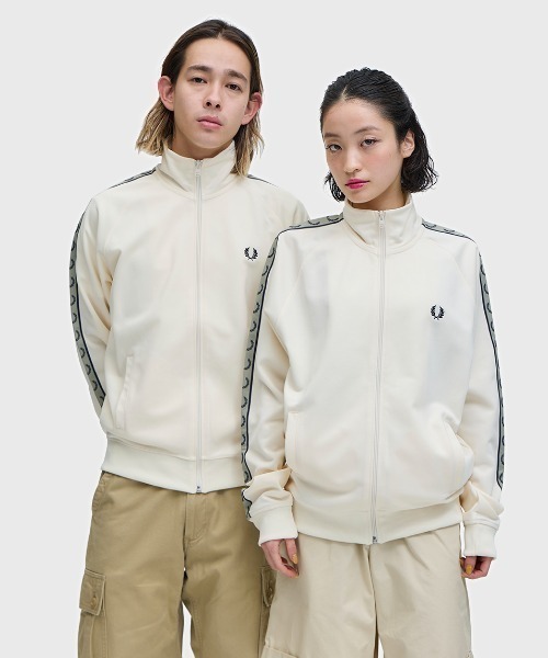 Contrast Tape Track Jacket／フレッドペリートラックジャケット 