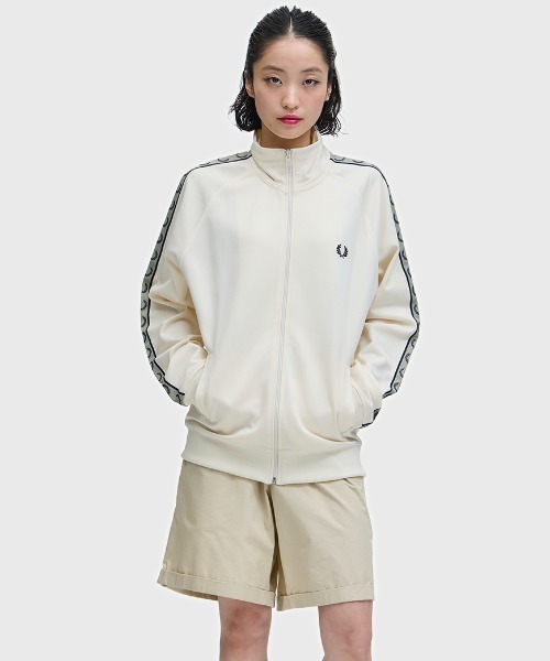 Contrast Tape Track Jacket／フレッドペリートラックジャケット
