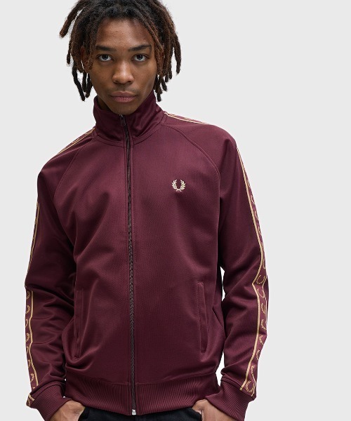 新色先行予約受付中／Contrast Tape Track Jacket／フレッドペリー