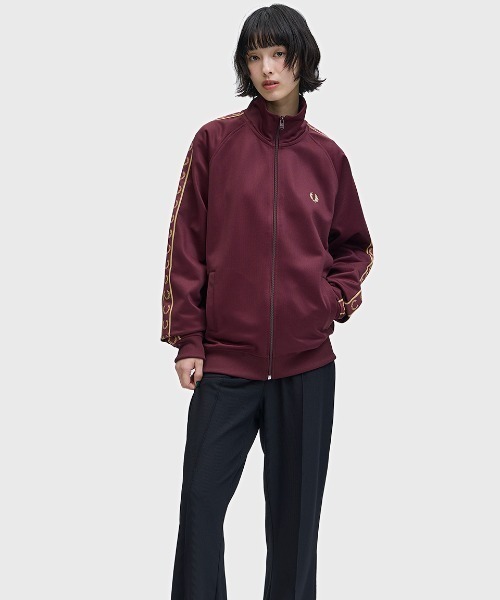 Contrast Tape Track Jacket／フレッドペリートラックジャケット