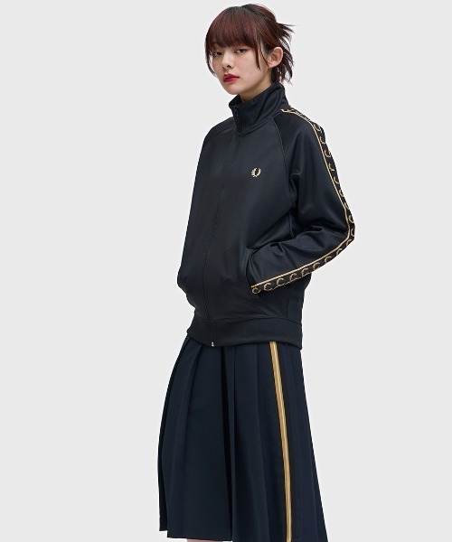 Contrast Tape Track Jacket／フレッドペリートラックジャケット