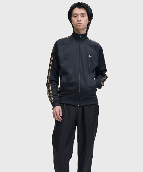 Contrast Tape Track Jacket／フレッドペリートラックジャケット