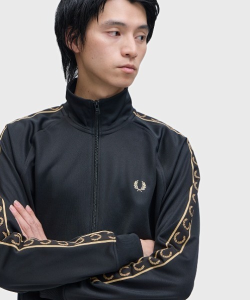 Contrast Tape Track Jacket／フレッドペリートラックジャケット